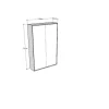 Cama Retratil 120 Vertical Kentaro Cinza Branca