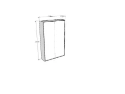 Cama Retratil 120 Vertical Kentaro Cinza Branca