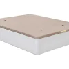 Canape Dobravel Branco De Grande Capacidade 150X190Cm, Tampa Estofada 3D Respiravel