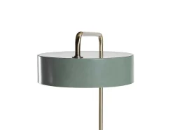 Candeeiro De Mesa Estilo Vintage Otilie - Metal - 23 X 16 X 40 Cm - Verde Azeitona E Dourado