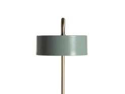 Candeeiro De Mesa Estilo Vintage Otilie - Metal - 23 X 16 X 40 Cm - Verde Azeitona E Dourado
