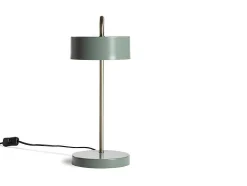 Candeeiro De Mesa Estilo Vintage Otilie - Metal - 23 X 16 X 40 Cm - Verde Azeitona E Dourado