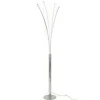 Candeeiro De Pe 5 Bracos Leds Conceptual Filae - Metal - 58 X 20 X 189 Cm - Prateado