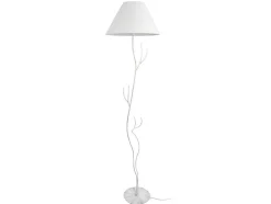 Candeeiro De Pe Tosel Belgica Vidro Certo Metal D30 X H173 Cm