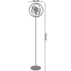 Candeeiro De Pe Tosel Descendite A Tecido Certo Branco D45 X H168 Cm