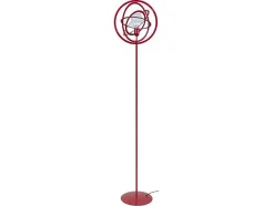 Candeeiro De Pe Tosel Descendite A Tecido Certo Branco D45 X H168 Cm
