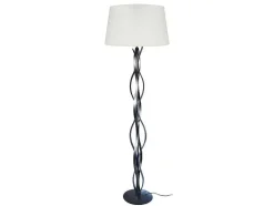 Candeeiro De Pe Tosel Hod B Tecido Certo Branco D40 X H153 Cm