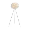 Candeeiro De Plumas Com Tripe Nuage - 54 X 54 X 150 Cm - Branco