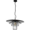 Candeeiro De Teto Armacao Borboleta D. 59 X A. 110 Cm Em Metal Preto - Machaon