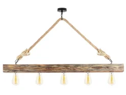 Candeeiro De Teto Em Madeira De C. 100 X A. 53 Cm Cor Natural - Erebos
