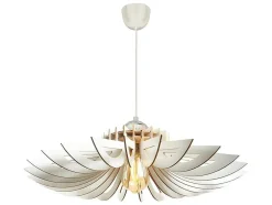 Candeeiro De Teto Perfurado Em Mdf De D. 68 X A. 50 Cm Cor Branco - Farita