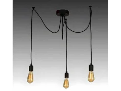 Candeeiro Suspenso Andria, Preto, 180 X 180 X 93 Cm, Epikasa