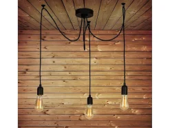 Candeeiro Suspenso Andria, Preto, 180 X 180 X 93 Cm, Epikasa