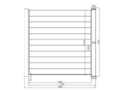 Cerca De Pousar A182 X L188,6 Cm Aluminio Antracite - Otavio