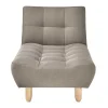 Chaise-Longue Clic-Clac Tecido Taupe - Esteban