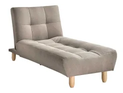 Chaise-Longue Clic-Clac Tecido Taupe - Esteban
