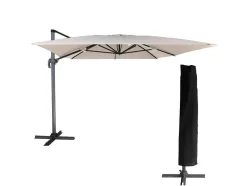 Chapeu De Sol Molokai Rectangular De 3X4M Bege + Tampa