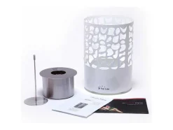 Cheminee De Table A L'Ethanol En Acier Inoxydable