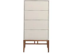Chiffonier Em Mdf Lacado Em Niebla Brillo Com Quatro Gavetas 7036