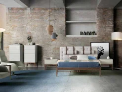 Chiffonier Em Mdf Lacado Em Niebla Brillo Com Quatro Gavetas 7036