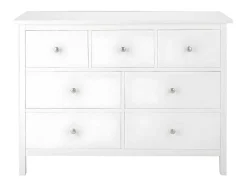 Cómoda Albane - 7 Gavetas - Pinho Branco