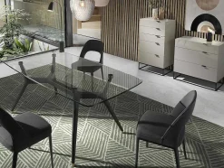 Cómoda Em Mdf Lacado Cinzento Perola Brilhante, Pegas 7020