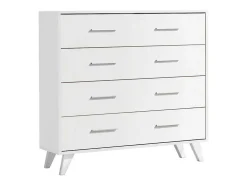 Cómoda 4 Gavetas 80X90X35 Branco