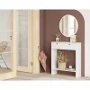 Cómoda Larris Com Espelho, 2 Gavetas - Venprodin - 24 Cm Branco