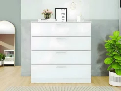 Cómoda Solar 4 Gavetas (Branco)