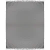 Colcha Com Franjas Em Algodao 230 X 250 Cm Cinza - Segna