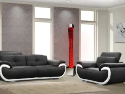 Coluna De Bolhas De Agua Com Vaso Gobie - Leds Com Cores Que Mudam - A.183 Cm