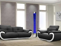 Coluna De Bolhas De Agua Com Vaso Gobie - Leds Com Cores Que Mudam - A.183 Cm
