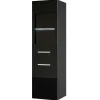 Coluna De Casa De Banho Preto Com Leds C30 X L30 X A109 Cm - Laurine
