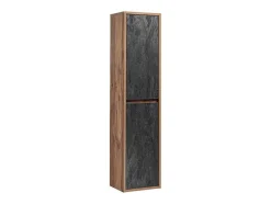 Coluna De Casa De Banho Suspensa Cor Natural E Antracite A170 Cm - Tikitiki