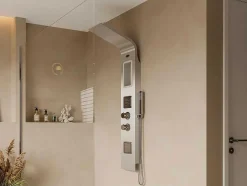 Coluna De Duche Hidromassagem Termostatica Amanda - Com Arrumação - 22*145 Cm