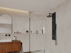 Coluna De Duche Hidromassagem Jubida - Preto - 20*130 Cm