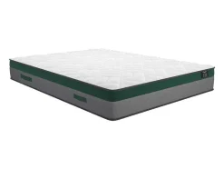 Conjunto Artigos De Cama 140 X 190 Cm Sommier Com Espaco De Arrumação Branco + Colchão De Molas Ensacadas - Prestige Da Dreamea