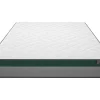 Conjunto Artigos De Cama 160 X 200 Cm Sommier Com Espaco De Arrumação Natural Claro + Colchão De Molas Ensacadas - Prestige Da Ysmee