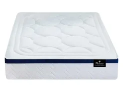 Conjunto Artigos De Cama 140 X 190 Cm Sommier Com Espaco De Arrumação Branco + Colchão De Molas Ensacadas - Marquis Da Dreamea