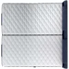 Conjunto Boxspring Cabeceira De Cama + Sommier De Relaxamento Eletrico + Colchão + Sobrecolchão Castel Da Palacio - 2X80X200 Cm -Tecido Efeito Ganga