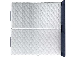 Conjunto Boxspring Cabeceira De Cama + Sommier De Relaxamento Eletrico + Colchão + Sobrecolchão Castel Da Palacio - 2X80X200 Cm -Tecido Efeito Ganga