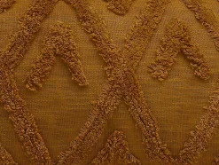 Conjunto De 2 Almofadas Com Pompons - Algodao Tufado - 30 X 50 Cm - Amarelo Mostarda - Aspen