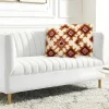 Conjunto De 2 Almofadas Tufadas 45 X 45 Cm Algodao Multicolor - Magna