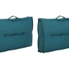 Conjunto De 2 Almofadoes De Encosto Para Palete Baila - Algodao - 40X60X12 Cm - Azul