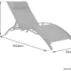 Conjunto De 2 Cadeiras De Conves Galapagos Em Têxtileno Cinzento - Antracite Cinzento Aluminio