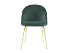 Conjunto De 2 Cadeiras Melbourne - Veludo E Metal Dourado - Verde