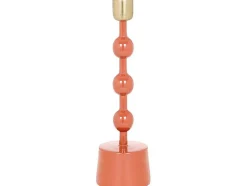 Conjunto De 2 Castiçais Em Aluminio Esmaltado A. 26,5 Cm X A. 22 Cm Terracota - Parina