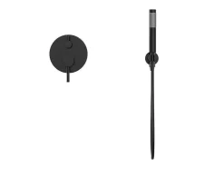 Conjunto De Duche Encastravel Com Torneira Misturadora Mecanica Preto Mate - Tamise