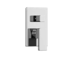 Conjunto De Duche Encastravel Com Torneira Misturadora Mecanica Cor Niquel Escovado - Tocantis