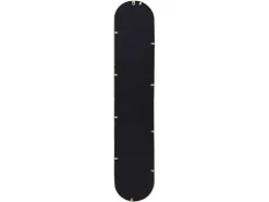 Conjunto De 3 Espelhos Ovais Em Metal De L.23 X A.120 Cm Cor Dourado - Jaylen
